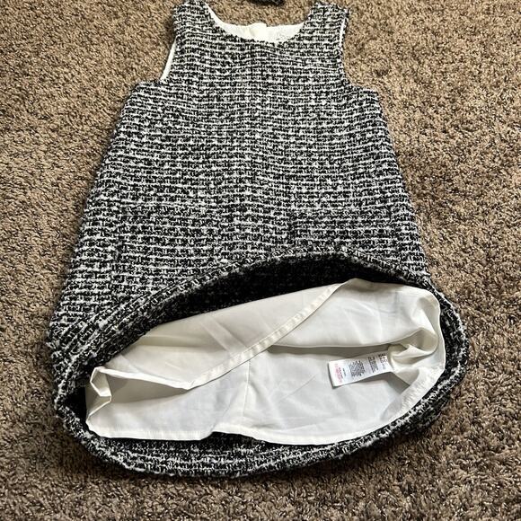 Rachel Zoe Size 6 Shift Metallic Black/White/Gold Tweed Holiday Dress& Headband - Picture 6 of 13